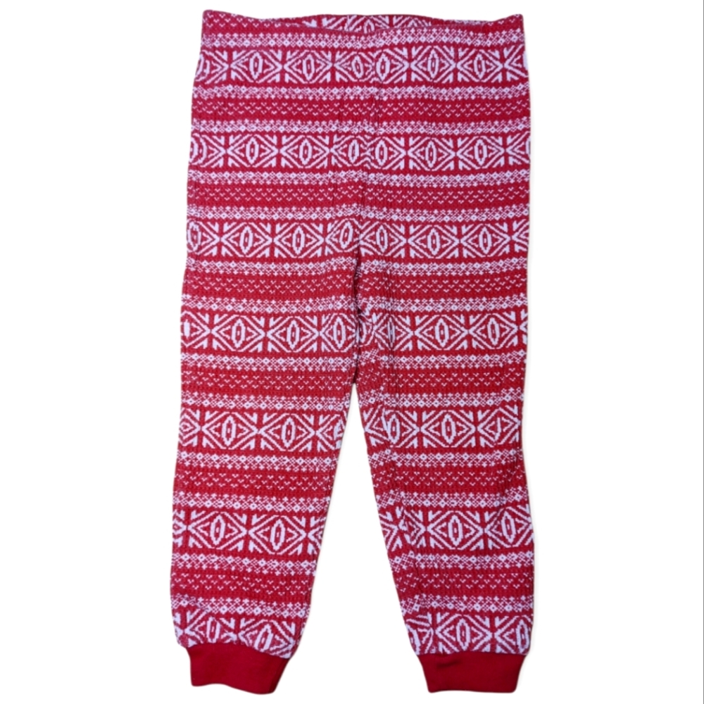 💥Bundle Only💥JOE FRESH Red and White Christmas Print Thermal Joggers